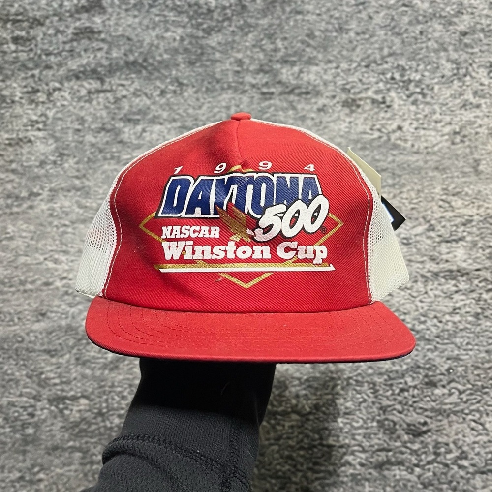 Vintage Daytona 500 NASCAR Winston Cup 1994 Trucker Hat‎ Snapback Red